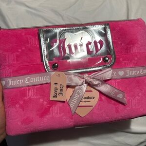 Juicy Couture Vibrant Pink Cosmetic Bag